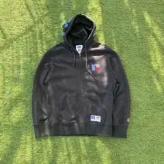 o*k様 ラッセルアスレチック ジップパーカー　フェード　90s 短丈　y2k