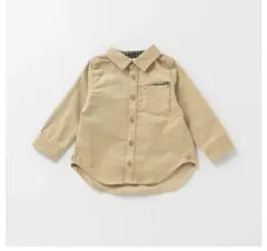 【新品未使用】petit main コーデュロイシャツ 120