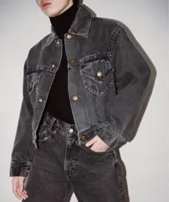 レショップ別注 KOOKYZOO ブラックデニムジャケットのサムネイル