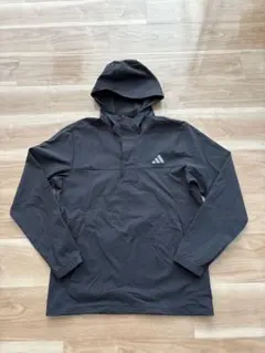 adidas ナイロンジャケット ブラック ランニングウェア