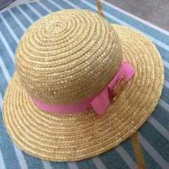 となりのトトロ　メイの麦わら帽子 54cm ピンクリボン
