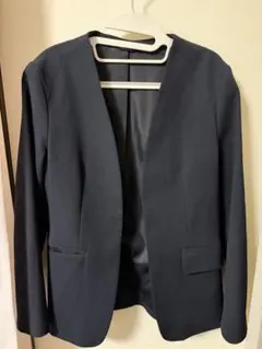 GU ノーカラージャケット スーツ ネイビー S