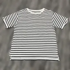 GLOBAL WORK ボーダー Tシャツ 半袖 M 接触冷却素材のサムネイル