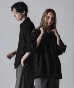 【CLEL】ルーズ 半袖レースシャツのサムネイル