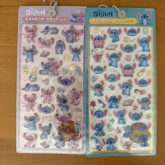 スティッチ ボンボンドロップ シール 2シートセット