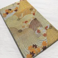 m382 紋屋井関 御寮織 六通 袋帯 楓 白金 金銀糸 正絹