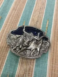 [新品] ロングホーン　ウエスタンバックル　カウボーイ　バックルベルト