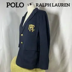 POLO RALPH LAUREN エンブレム刺繍 ニットブレザー ダブルボタンのサムネイル