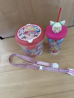 プリキュア 映画　ポップコーンバケット　ドリンクホルダー　セット　プリルン