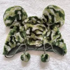 ディズニー　迷彩柄　ミッキー　レア　カモフラージュ　緑　グリーン　ファンキャップ