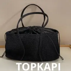 TOPKAPI ブラックハンドバッグ