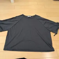 Samansa Mos2 blue 半袖Tシャツ チャコールグレーのサムネイル