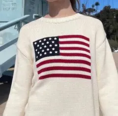 【Brandy Melville】 アメリカ国旗ニットセーター