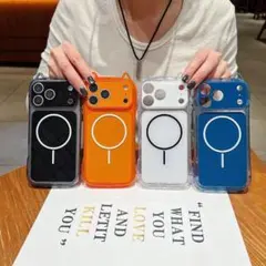 iPhone 15ケース 猫耳 MagSafe対応 耐衝撃 カメラ全保護かわいい