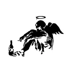 Banksy　バンクシー　「堕天使」