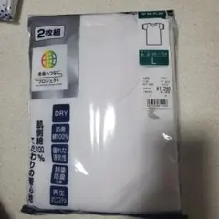 肌触り100%コットン Tシャツ 2枚組 Lサイズ