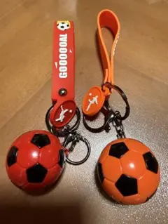 サッカーボール キーホルダー 1個 オレンジのみ　Rikoさん専用