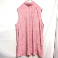 伸縮性あり Lサイズ ノースリーブ トップス ピンク 可愛い 海外 US