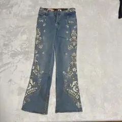 アルベロベロ刺繍入りライトブルーデニムパンツ アルベロベロ刺繍入りダークブルーデニムパンツ - メルカリ