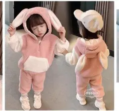 うさぎセットアップ子供服 冬服 サイズM