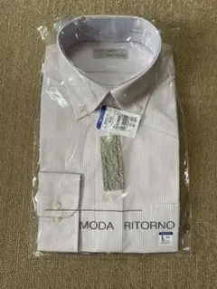 MODA RITORNO メンズ ワイシャツ Lピンク ストライプ長袖 新品