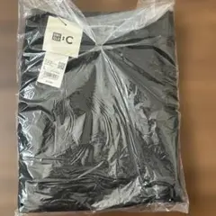新品　未開封　UNIQLO C ダブルフェイス ワイドパンツ L ブラック