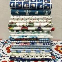 昭和レトロ　青緑系　包装紙　23種　紙モノ　ラッピング　ジャンクジャーナ　素材