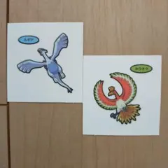 ポケモンデコキャラシール　ルギア　ホウオウ