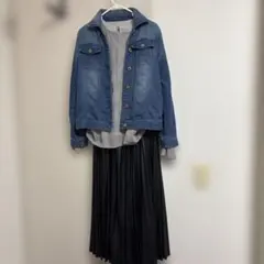デニムジャケットセットアップ
