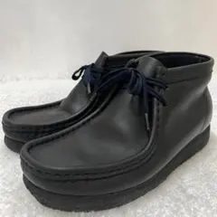 クラークス ワラビー 24cm チロリアンシューズ 黒 ブラック レザー 本革のサムネイル