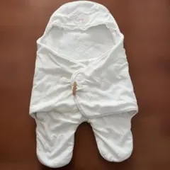 ホワイト 星柄 着せるおくるみ