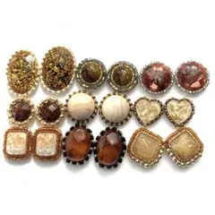 539 ビーズ刺繍カボション　ハンドメイド