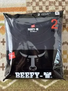 2枚セット Hanes ヘインズ BEEFY-T 2枚組 ブラック　XLサイズのサムネイル