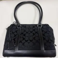 COACH 12456 2WAY ショルダー 黒 ゴールド金具 - メルカリ