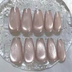 即購入OK！マグネットネイル❤︎ラメラインネイル❤︎フレンチネイル❤︎ピンクネイル❤︎