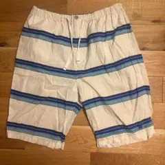 HANG TEN ハーフパンツ ショートパンツ ボーダー L ホワイト ブルーのサムネイル