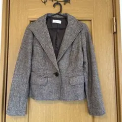 anysis テーラードジャケット ラメ入り【M】　ブラウン　ウ－ル混