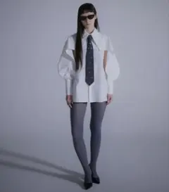 Neith. ネイス Mesh Tied Shirt メッシュ シャツ ネクタイ neith.（ネイス）の「neith./ネイス/Mesh Tied Shirt（シャツ/ブラウス
