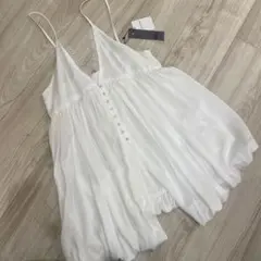 JEANASIS バルーンキャミチュニック ホワイト