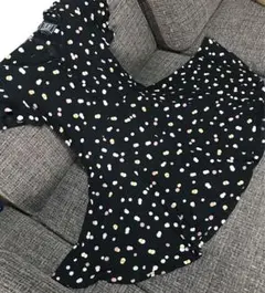 シンシアローリー　CYNTHIA ROWLEY 水玉　ドットワンピース　黒のサムネイル
