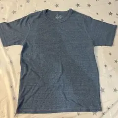 CONFIRM リブ編みTシャツ 青　Mサイズのサムネイル