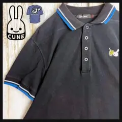【即完売モデル】キューン☆ワンポイント刺繍ウサギロゴポロシャツ リンガーデザインのサムネイル