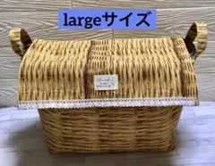 蓋付き布バスケット(largeサイズ)①