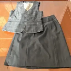 事務服　オフィスレディ　制服　上下セット　ベスト11号　スカート13号