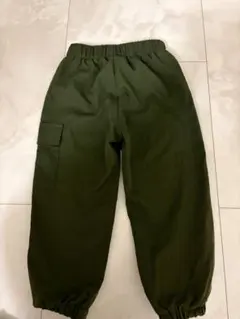 カーゴパンツ キッズ カーキ 長ズボン　90 100 綿 コットン