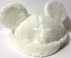 ディズニー　ミッキー　ボア　キャップ