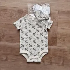 バースデイcottoli ロンパース　ボンネット　新品タグ付き