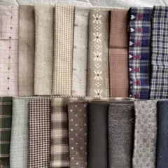 先染め布　多色生地セット18枚セット（8ー791）