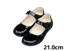女の子 フォーマルシューズ ドレスシューズ 発表会用 黒 21cm