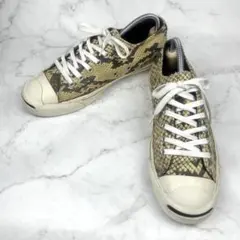 希少✨Converse ジャックパーセル フェイクスネーク スニーカー 24.5